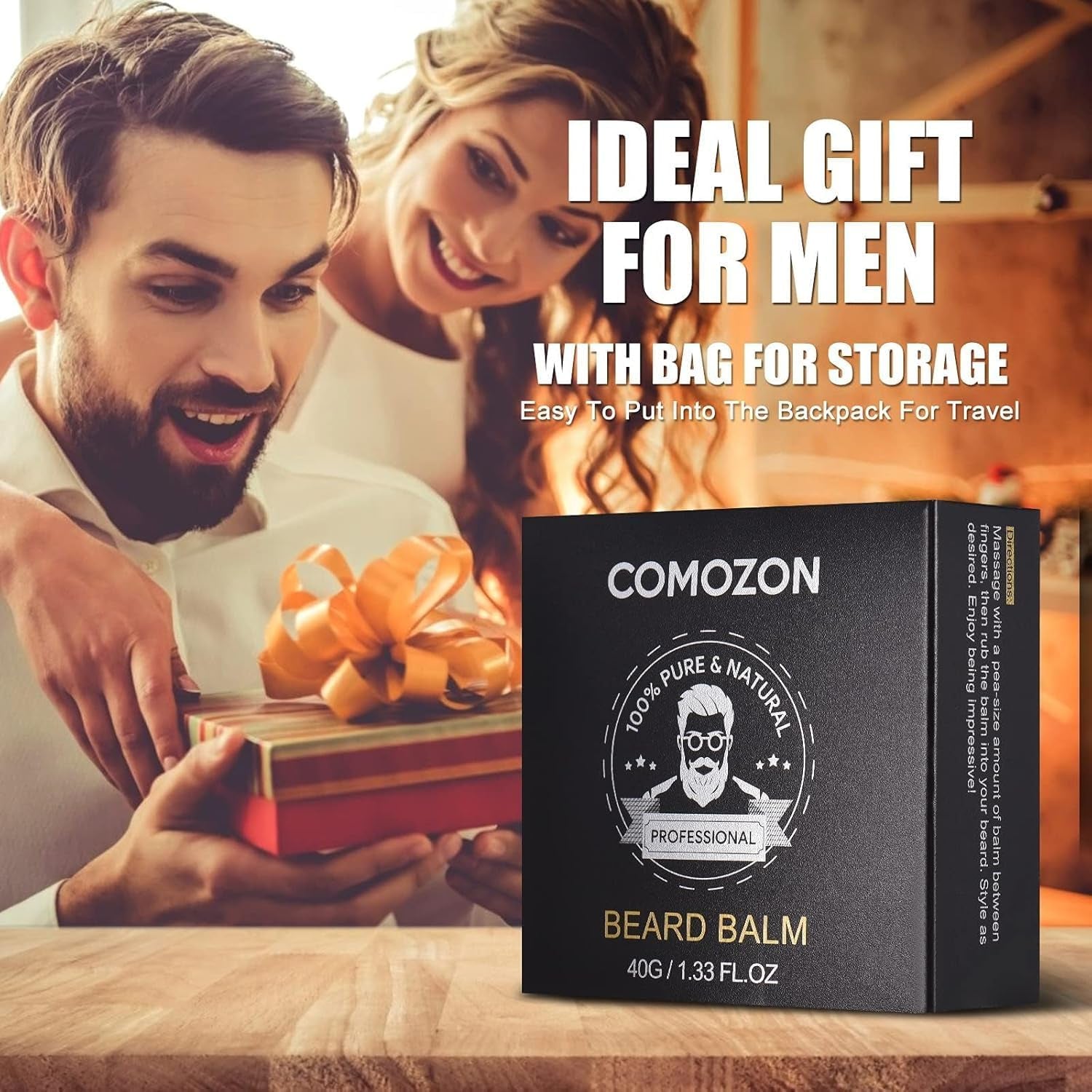 Coffret Barbe Homme 12-en-1 – Soin Premium avec Huile, Shampoing, Brosse & Accessoires